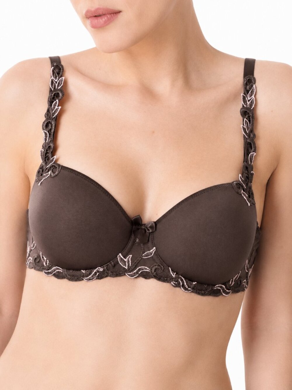 Simone Perele Andora Chocolate Brown Demi Spacer T-Shirt Bra
